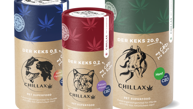 Chillax-Kekse mit CBD für Hunde, Chillax-Kekse mit CBD für Katzen, Chillax-Kekse mit CBD für Pferde, Chairos