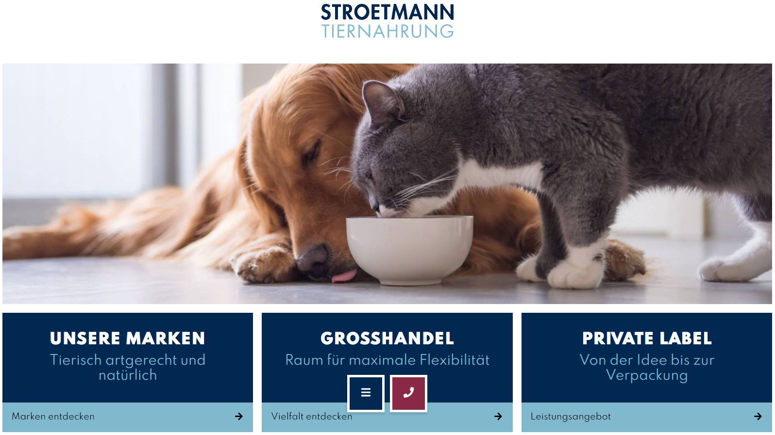 Stroetmann Tiernahrung mit eigener - pet-online