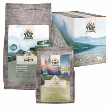 Premium Pet Products, Wildes Land, Neues Design, noch mehr Fleisch, Wildes Land Soft