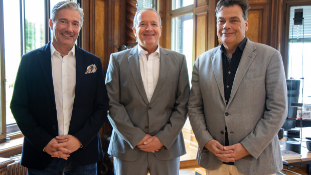 Der erweiterte Verwaltungsrat von Meiko: (von links) Philip Frei, Hans-Ulrich Siber und Pierre-Alain Mathier.