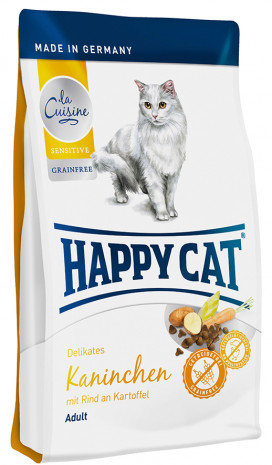 Interquell, Happy Cat La Cuisine Kaninchen mit Rind an Kartoffel