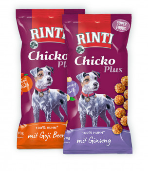 Finnern , Hunde­snacks Rinti Chicko Plus, Superfood Hundesnacks,. Goji Rolls