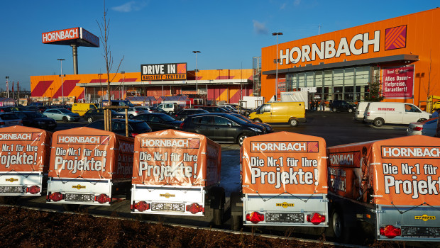 Im eigentlichen Baumarktgeschäft nahm der Nettoumsatz bei Hornbach im ersten Halbjahr um 4,2 Prozent auf 1,93 Mrd. € zu.