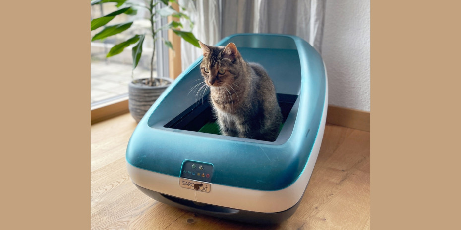 Die neue Katzentoilette kommt ganz ohne Streu aus und reinigt sich automatisch.