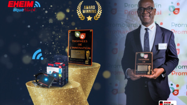 Eheim trägt den „Trophée d’Or de l’Innovation 2025“ mit Stolz als Symbol seiner langfristigen technologischen Führungsrolle, so das Unternehmen zu dieser besonderen Auszeichnung.