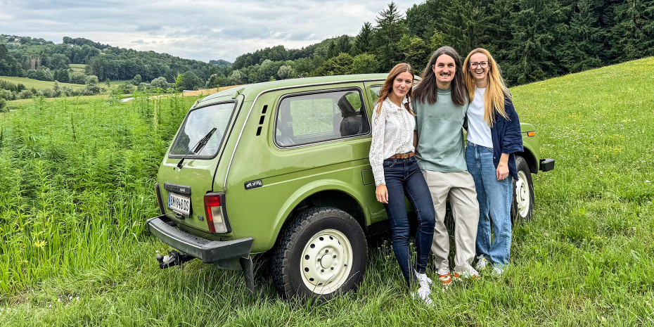 Die Gründer Laura Habel, (v.l.n.r.), Gernot Hörtner und Isabella Hörtner-Fraiss.