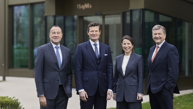 Der neue BayWa-Vorstand (von links): Andreas Helber, Marcus Pöllinger, Dr. Marlen Wienert, Reinhard Wolf.