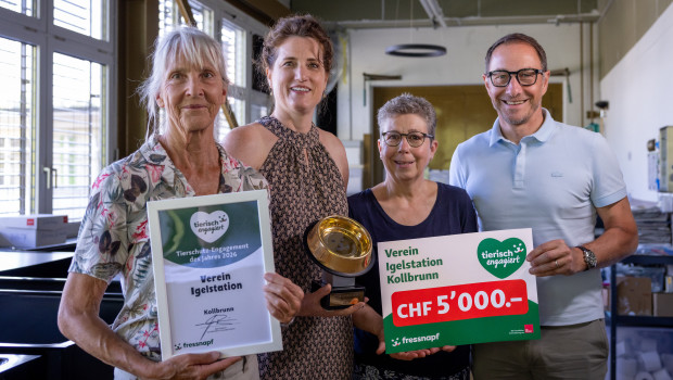 Die Igelstation Kollbrunn ist eine von sechs ausgezeichneten Tierschutzorganisationen in der Schweiz.