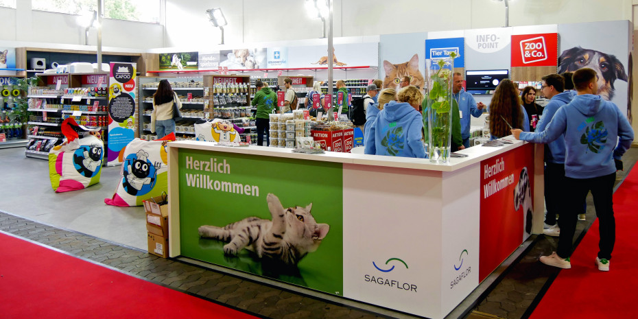 Nicht nur am Stand  von Pets Nature war auf  der Messe viel los.