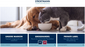 Stroetmann Tiernahrung mit eigener Website