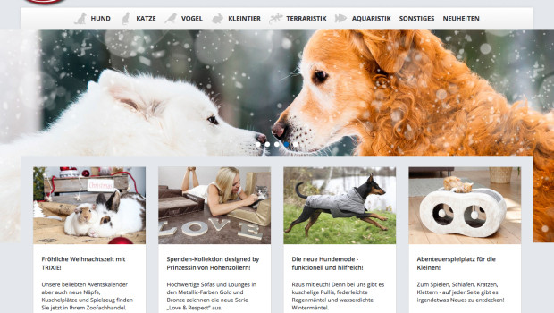 Die neue Website von Trixie.