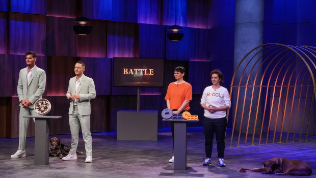 Morice Ziegler (l.) und David Tennè von DavyBarkmo treten im Battle gegen Boggl an.